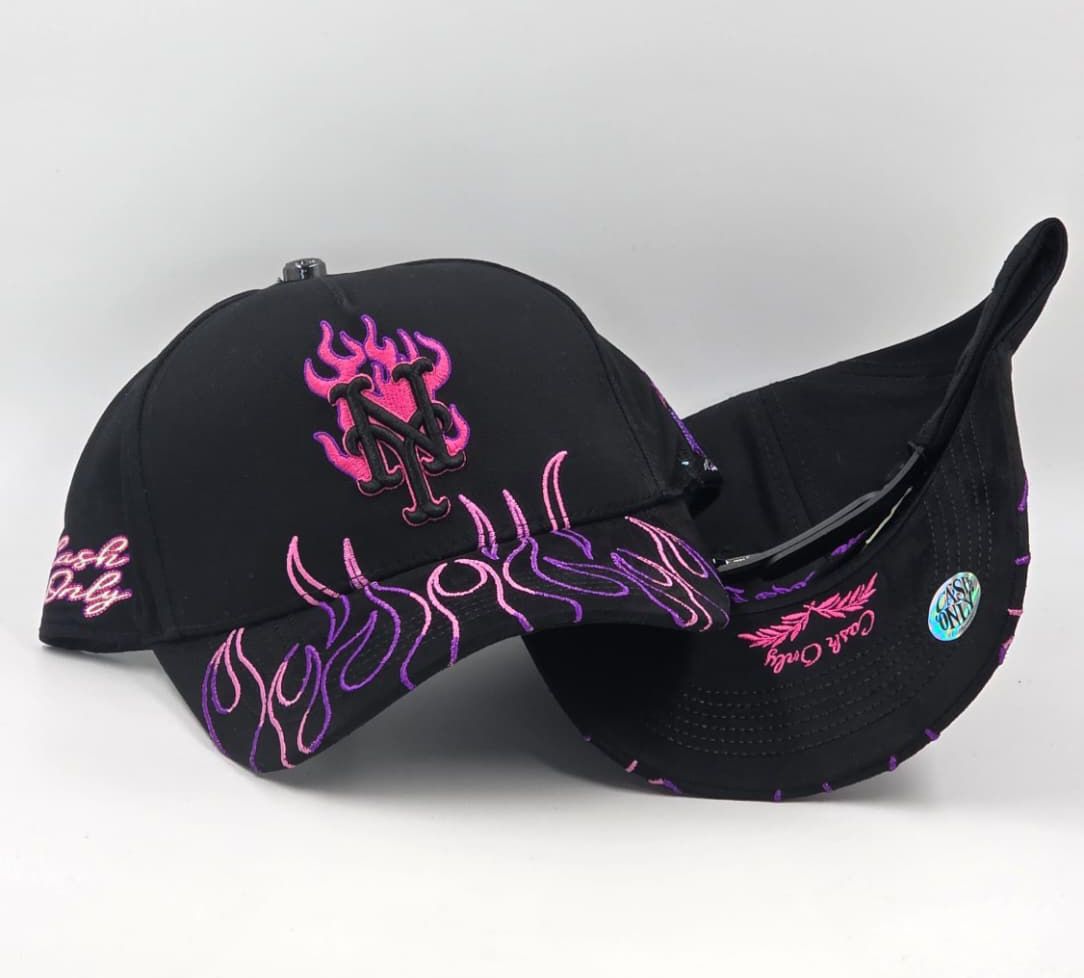 GORRA CASH ONLY NEW YORK FLAMES PURPLE EDITION LIMITED